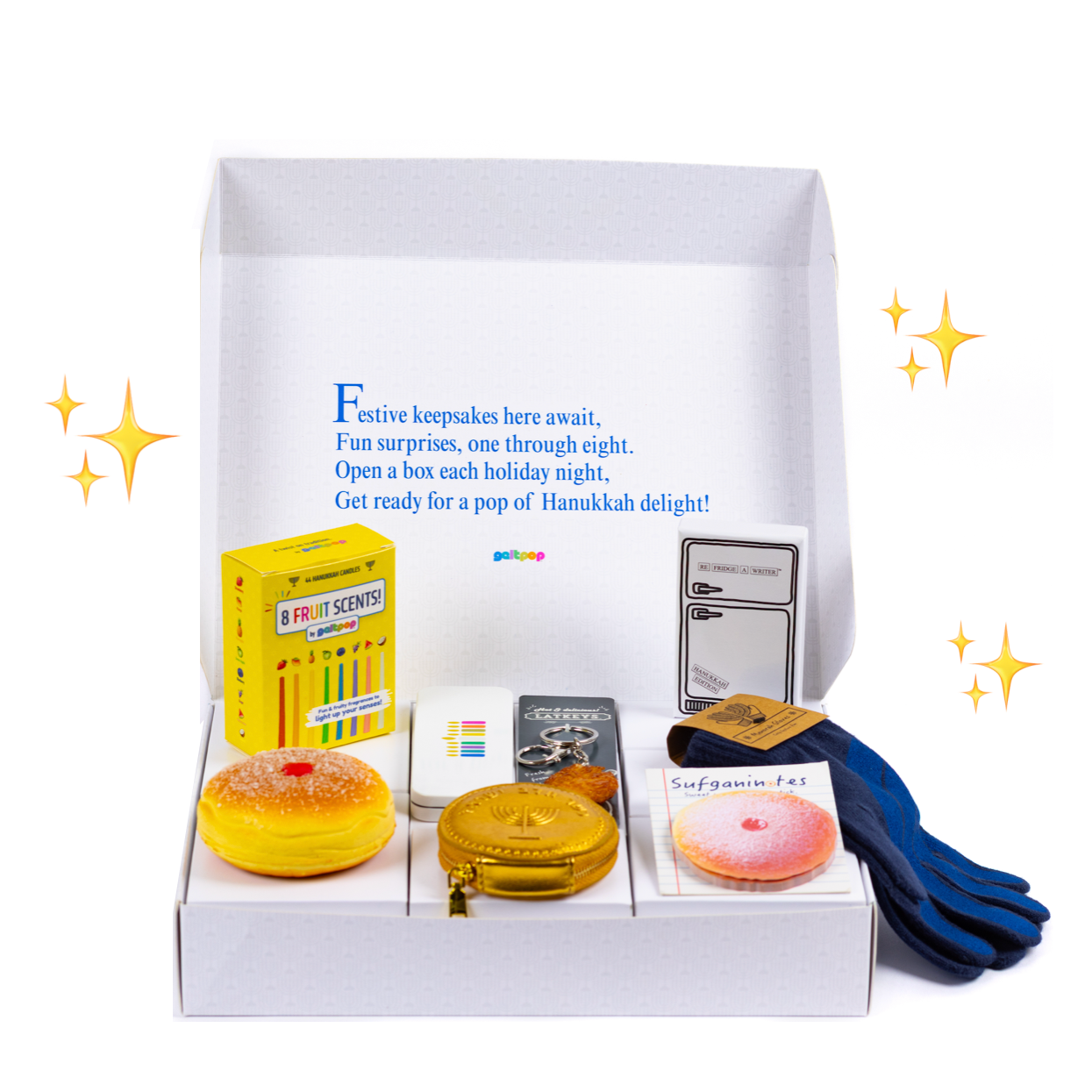 Geltpop 8-Night Hanukkah Surprise Box!