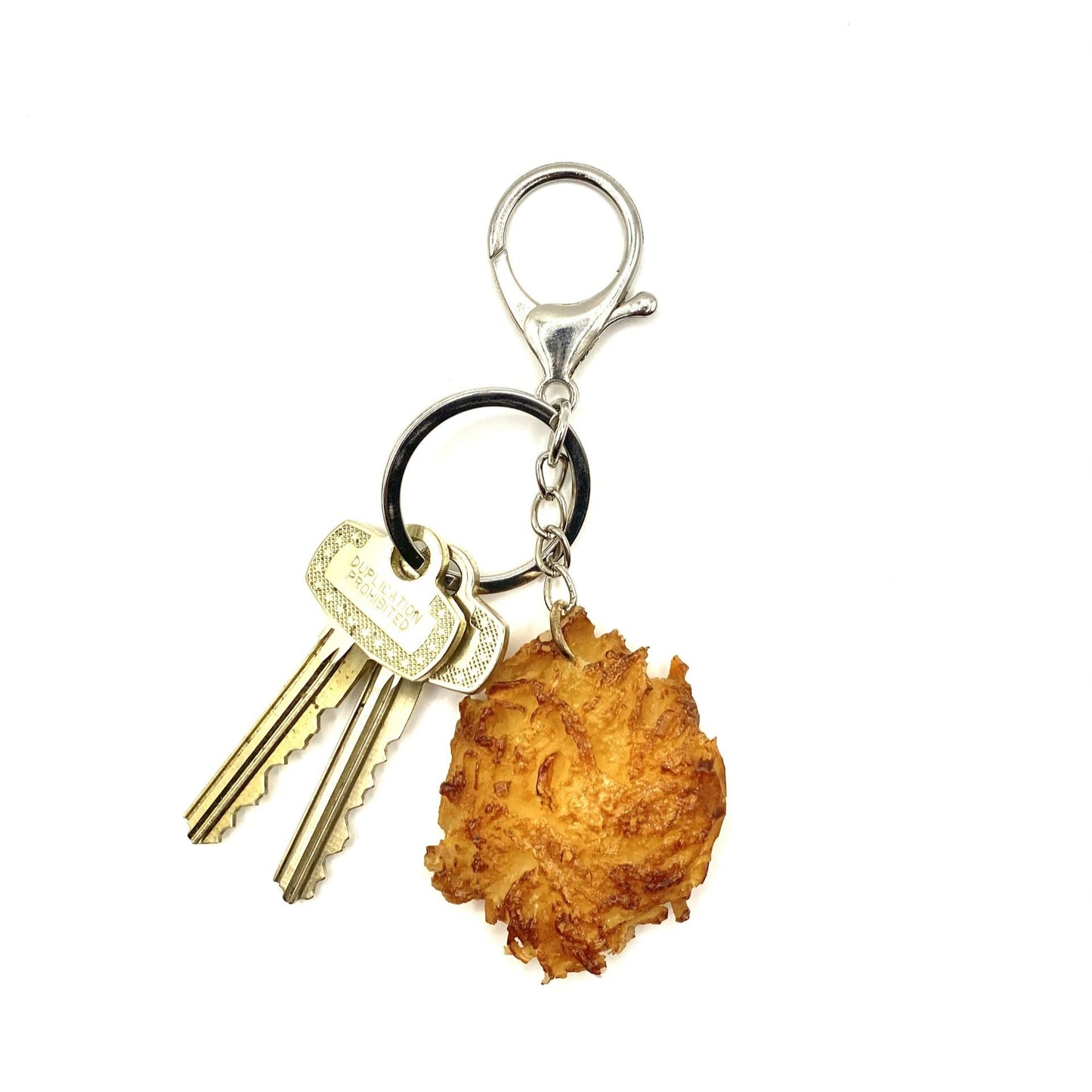 Latkeys! It's a Latke ... on a Keychain! Fun Hanukkah Keychain Gift