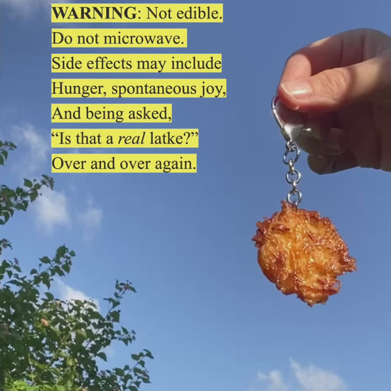Latkeys Hanukkah Latke Keychain