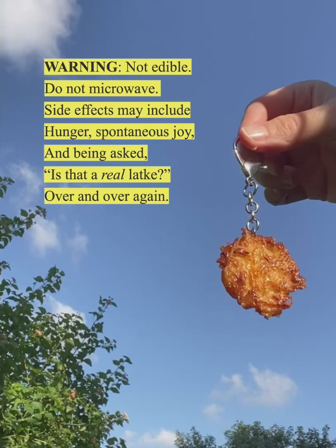 Latkeys Hanukkah Latke Keychain