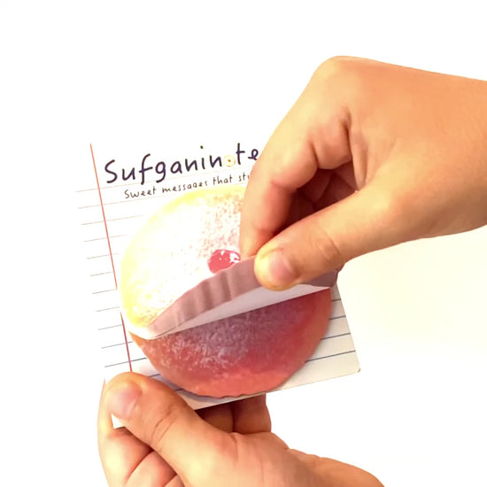 Sufganinotes Jelly Donut Sticky Notes Fun Hanukkah Gift