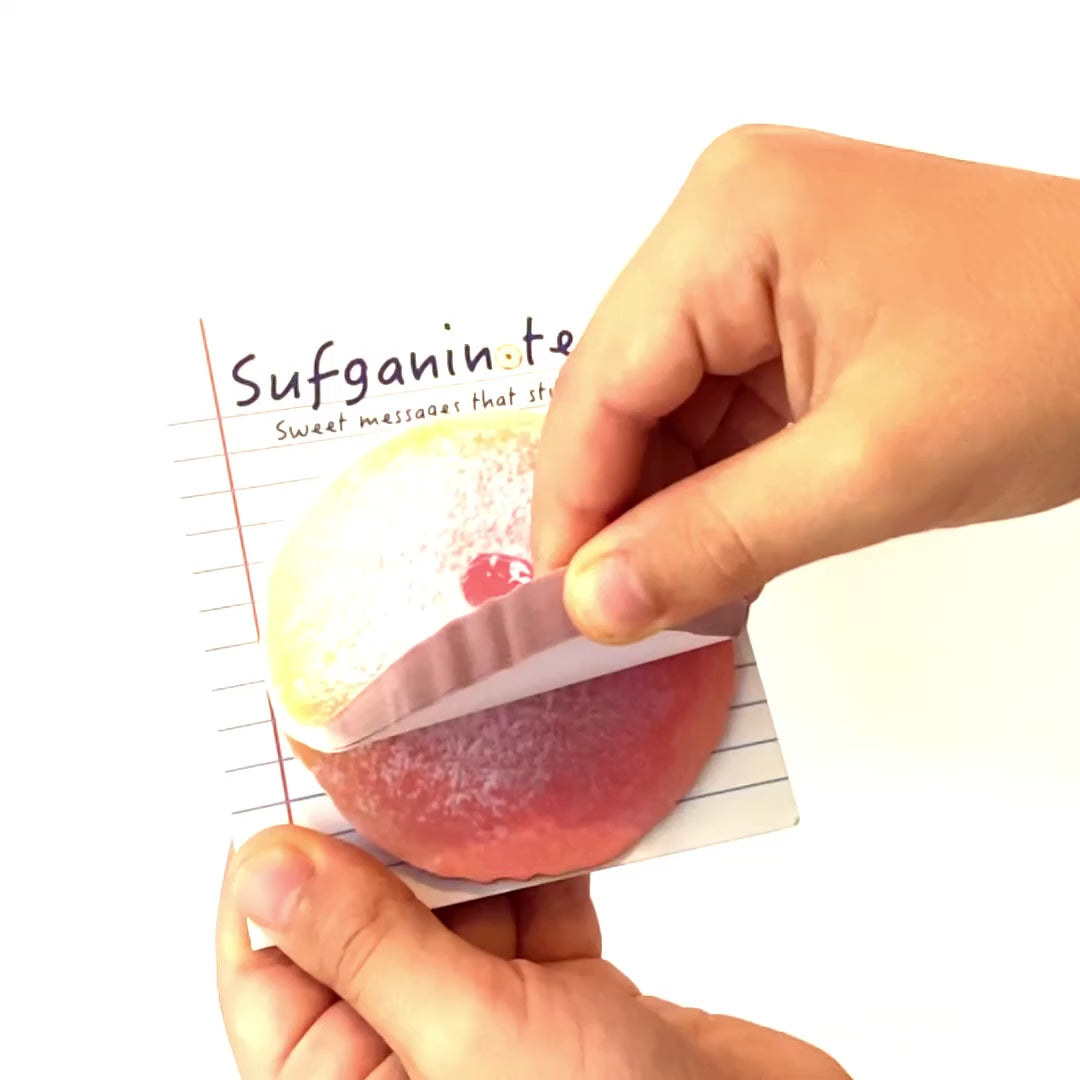 Sufganinotes Jelly Donut Sticky Notes Fun Hanukkah Gift
