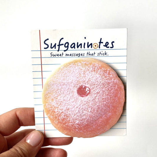 Sufganinotes Jelly Donut Sticky Notes Fun Hanukkah Gift